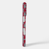 Alabama Staats Silhouette Geruite Patroon in Diep Case-Mate iPhone Case (Achterkant / Rechts)
