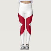 Alabama Staatsvlag Leggings (Voorkant)