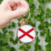 Alabama Staatsvlag Ontwerp Decoratie Sleutelhanger (Hand)