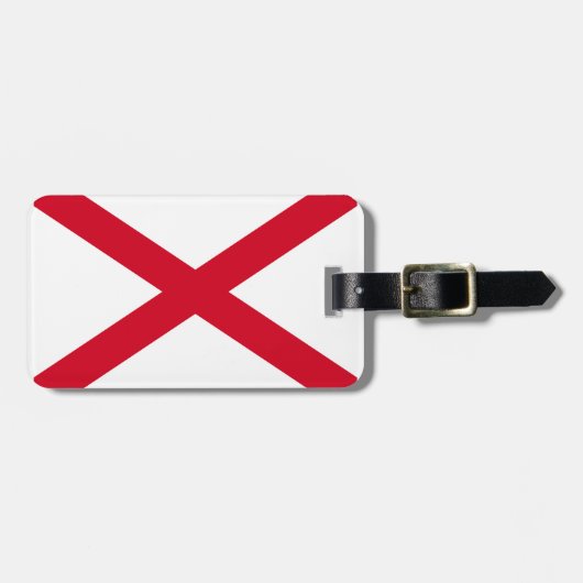 Alabama Staatsvlagontwerp Bagagelabel (Voorkant horizontaal)