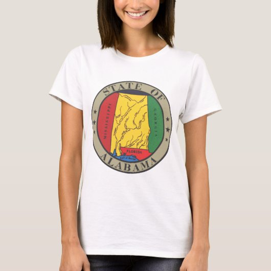 Alabama Staatszegel T-shirt (Voorkant)