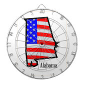 Alabama Stars en Stripes Dartbord (Voorkant)