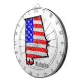 Alabama Stars en Stripes Dartbord (Voorkant Rechts)