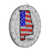 Alabama Stars en Stripes Dartbord (Voorkant Links)