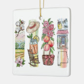 Alabama State Aquarel Kerst Ornament – Zuid (Links)