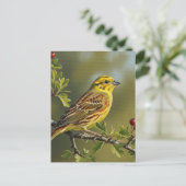 Alabama State Bird Yellowhammer Briefkaart (Staand voorkant)