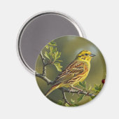 Alabama State Bird Yellowhammer Magneet (Voorkant / Achterkant)