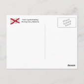 Alabama State Capital Building Montgomery Briefkaa Briefkaart (Achterkant)