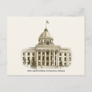 Alabama State Capital Building Montgomery Briefkaa Briefkaart