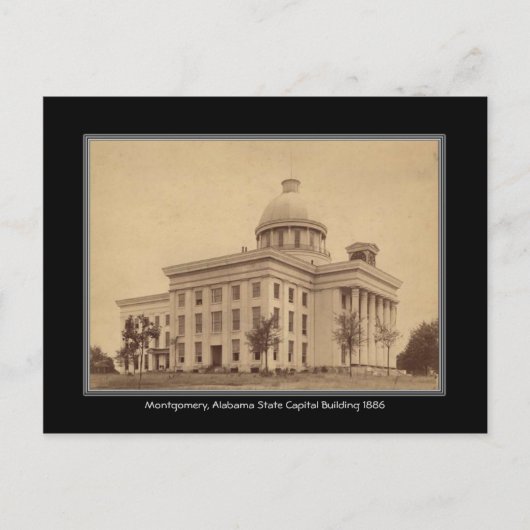 Alabama State Capital Building Montgomery Post Briefkaart (Voorkant)