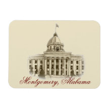 Alabama State Capital Flexibele magneet