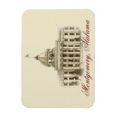 Alabama State Capital Flexibele magneet (Verticaal)