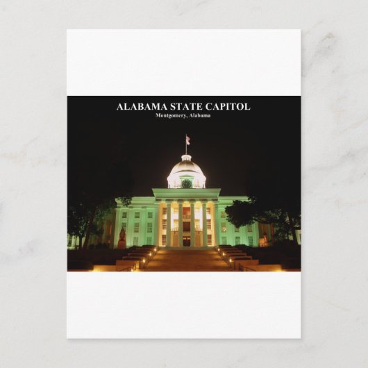 ALABAMA STATE CAPITOL BRIEFKAART (Voorkant)