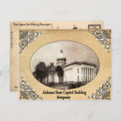 Alabama State Capitol Building Old Briefkaart (Voorkant / Achterkant)