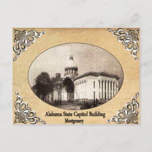 Alabama State Capitol Building Old Briefkaart