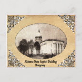 Alabama State Capitol Building Old Briefkaart (Voorkant)