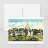 Alabama State Capitol, Vintage van Montgomery Briefkaart (Voorkant / Achterkant)
