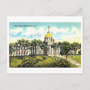 Alabama State Capitol, Vintage van Montgomery Briefkaart