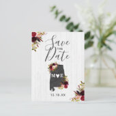 Alabama State Destination Rustic Save the Date Aankondigingskaart (Staand voorkant)