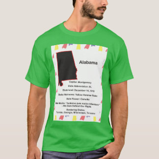 Alabama State Facts T-shirt