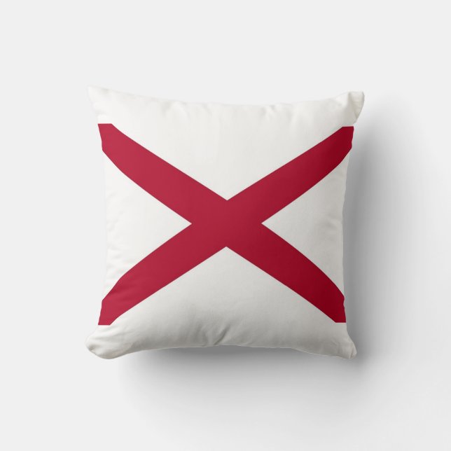 Alabama State Flag Amerikaanse MoJo Pillow Kussen (Voorkant)