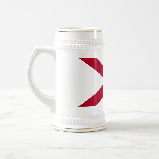 Alabama State Flag Beer Stein Bierpul (Links)