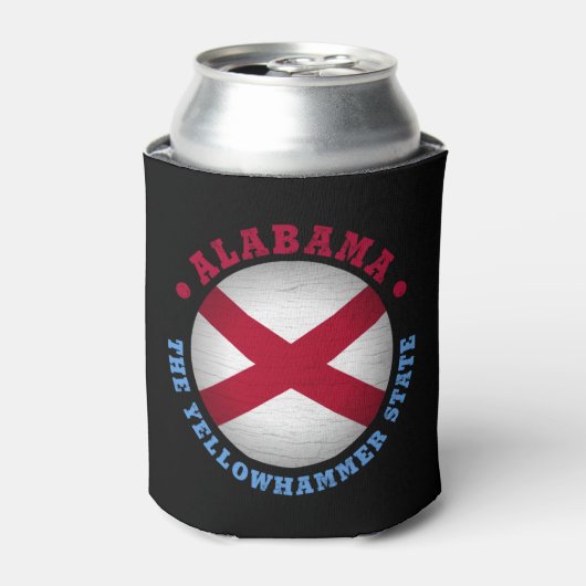 ALABAMA STATE FLAG BLIKJESKOELER (Blikje Voorkant)