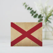 Alabama State Flag . Briefkaart (Staand voorkant)