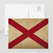 Alabama State Flag . Briefkaart (Voorkant / Achterkant)