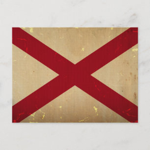 Alabama State Flag . Briefkaart