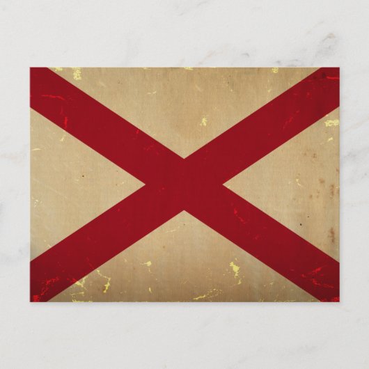 Alabama State Flag . Briefkaart (Voorkant)