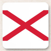 Alabama State Flag Design Bier Onderzetter (Voorkant)
