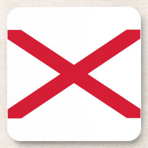 Alabama State Flag Design Bier Onderzetter