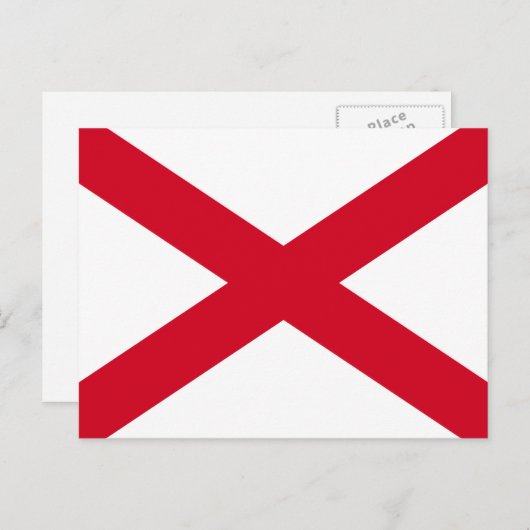Alabama State Flag Design Briefkaart (Voorkant / Achterkant)