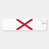 Alabama State Flag Design Bumpersticker (Voorkant)