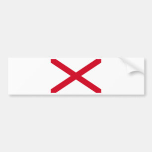 Alabama State Flag Design Bumpersticker