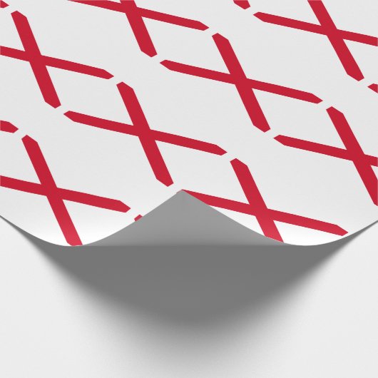 Alabama State Flag Design Cadeaupapier (Hoek)