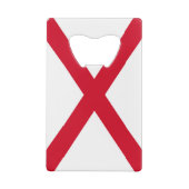 Alabama State Flag Design Creditkaart Flessenopener (Achterkant)