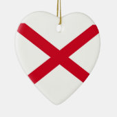 Alabama State Flag Design Decor Keramisch Ornament (Rechts)