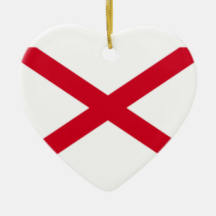 Alabama State Flag Design Decor Keramisch Ornament