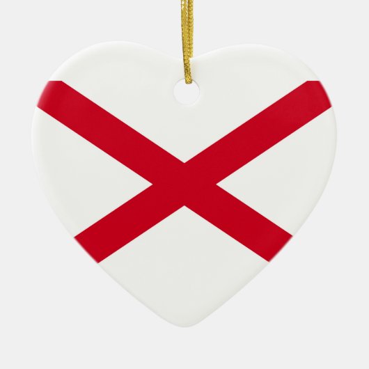 Alabama State Flag Design Decor Keramisch Ornament (Voorkant)