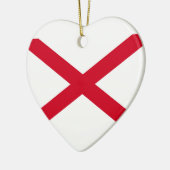 Alabama State Flag Design Decor Keramisch Ornament (Links)