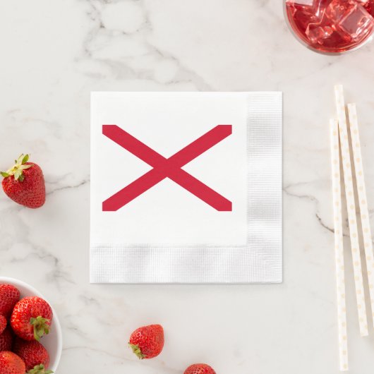 Alabama State Flag Design Decor Servetten (Insitu)