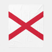 Alabama State Flag Design Fleece Deken (Voorkant)