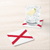 Alabama State Flag Design Kartonnen Onderzetters (Insitu)