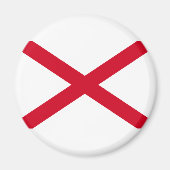 Alabama State Flag Design Magneet (Voorkant)