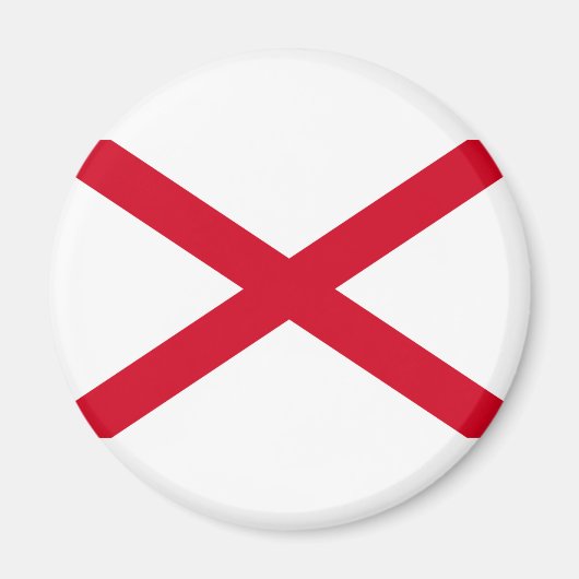 Alabama State Flag Design Magneet (Voorkant)