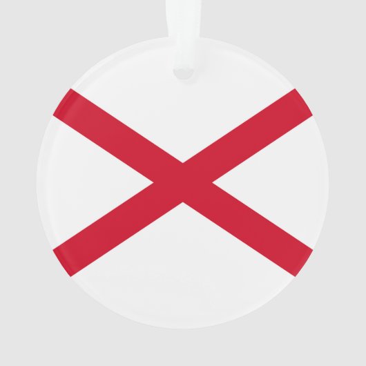 Alabama State Flag Design Ornament (achterkant)