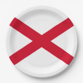 Alabama State Flag Design Papieren Bordje (Voorkant)