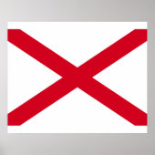 Alabama State Flag Design Poster (Voorkant)